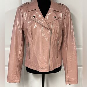 Bar lll Shiny Faux Leather Jacket